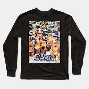 Pottery in Mexico Long Sleeve T-Shirt